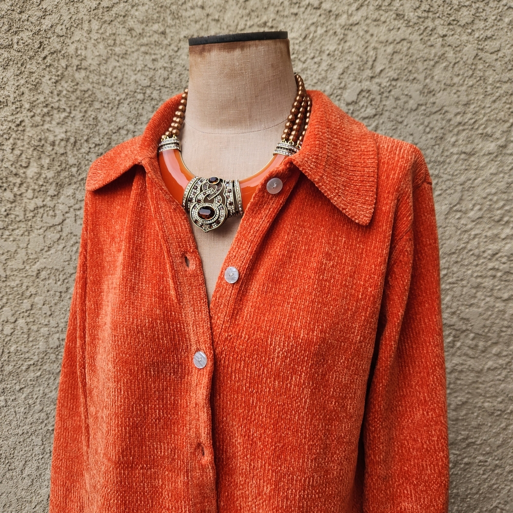 Denim&Co Orange Blazer